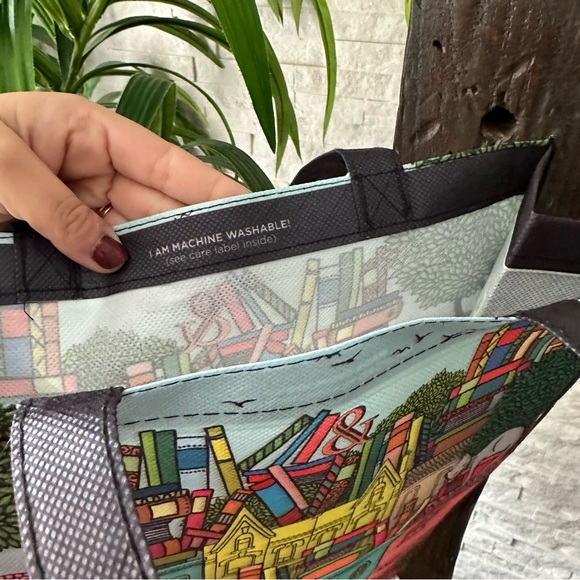 BARNES & NOBLE “Booktown” Book Lover Eco Multicolor Tote - Picture 5 of 8
